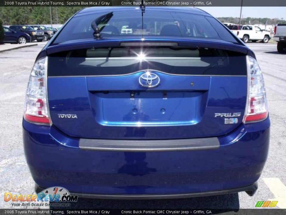 2008 Toyota Prius Hybrid Touring Spectra Blue Mica / Gray Photo #7