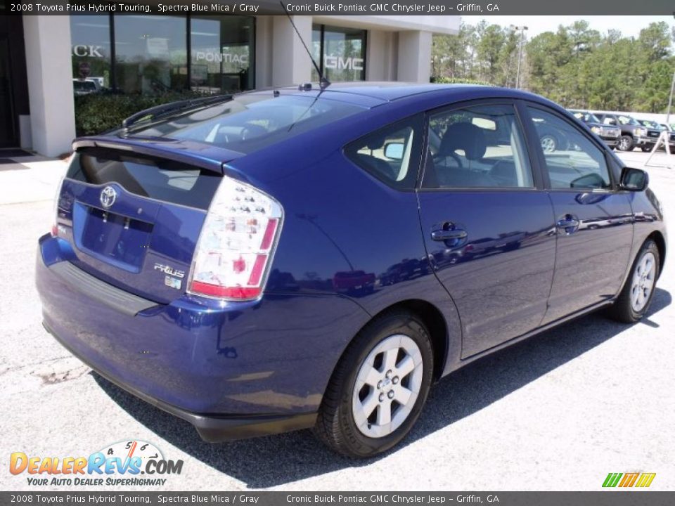 2008 Toyota Prius Hybrid Touring Spectra Blue Mica / Gray Photo #8