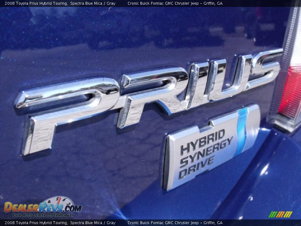 2008 Toyota Prius Hybrid Touring Spectra Blue Mica / Gray Photo #10