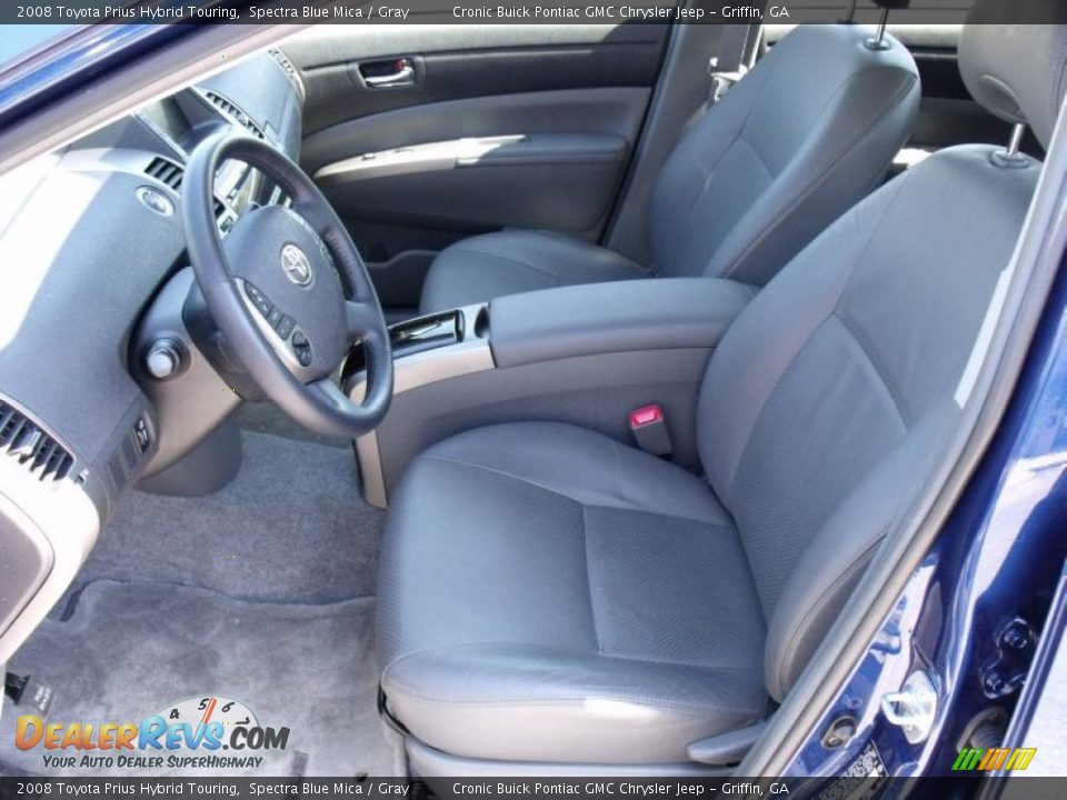 2008 Toyota Prius Hybrid Touring Spectra Blue Mica / Gray Photo #11
