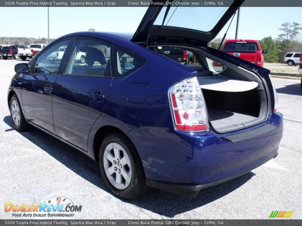 2008 Toyota Prius Hybrid Touring Spectra Blue Mica / Gray Photo #15