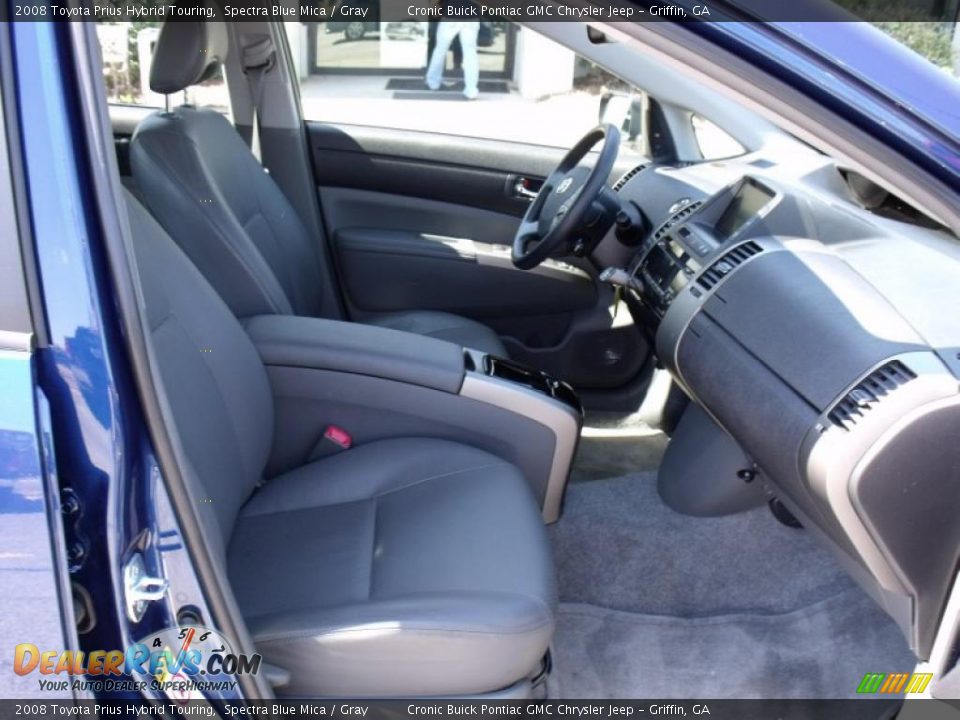 2008 Toyota Prius Hybrid Touring Spectra Blue Mica / Gray Photo #17