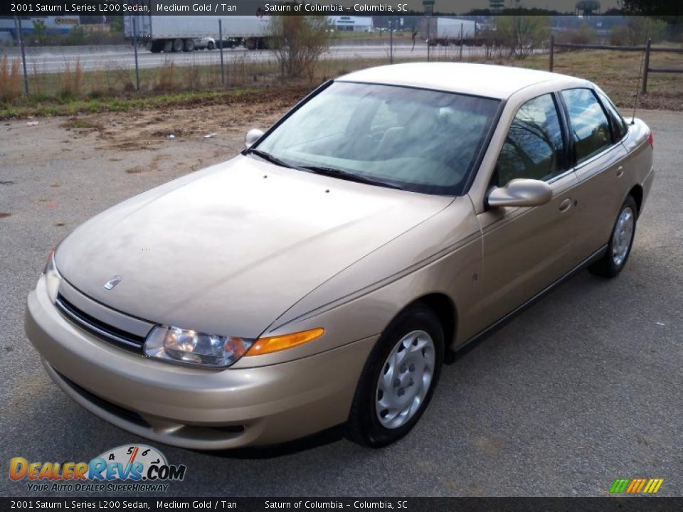 2001 Saturn L Series L200 Sedan Medium Gold / Tan Photo #1