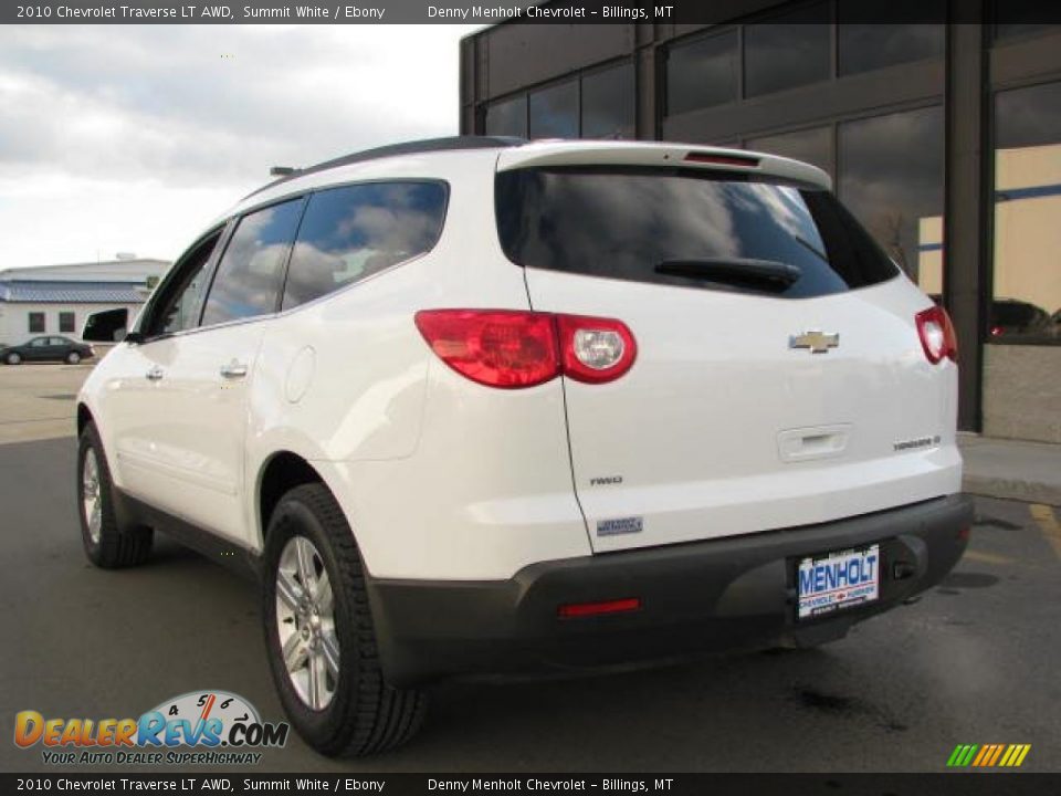 2010 Chevrolet Traverse LT AWD Summit White / Ebony Photo #3