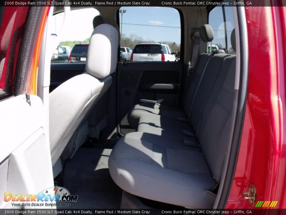 2006 Dodge Ram 3500 SLT Quad Cab 4x4 Dually Flame Red / Medium Slate Gray Photo #12
