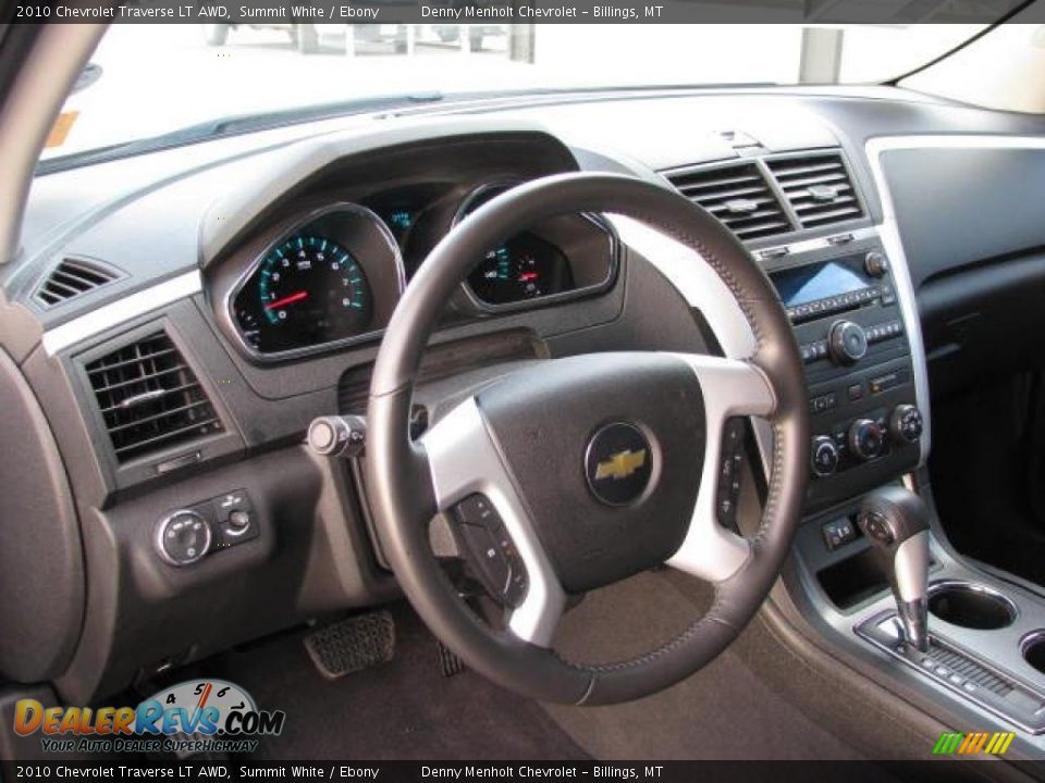 2010 Chevrolet Traverse LT AWD Summit White / Ebony Photo #5
