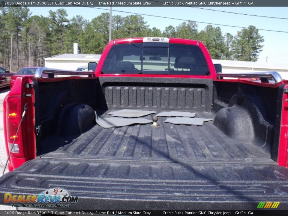 2006 Dodge Ram 3500 SLT Quad Cab 4x4 Dually Flame Red / Medium Slate Gray Photo #13