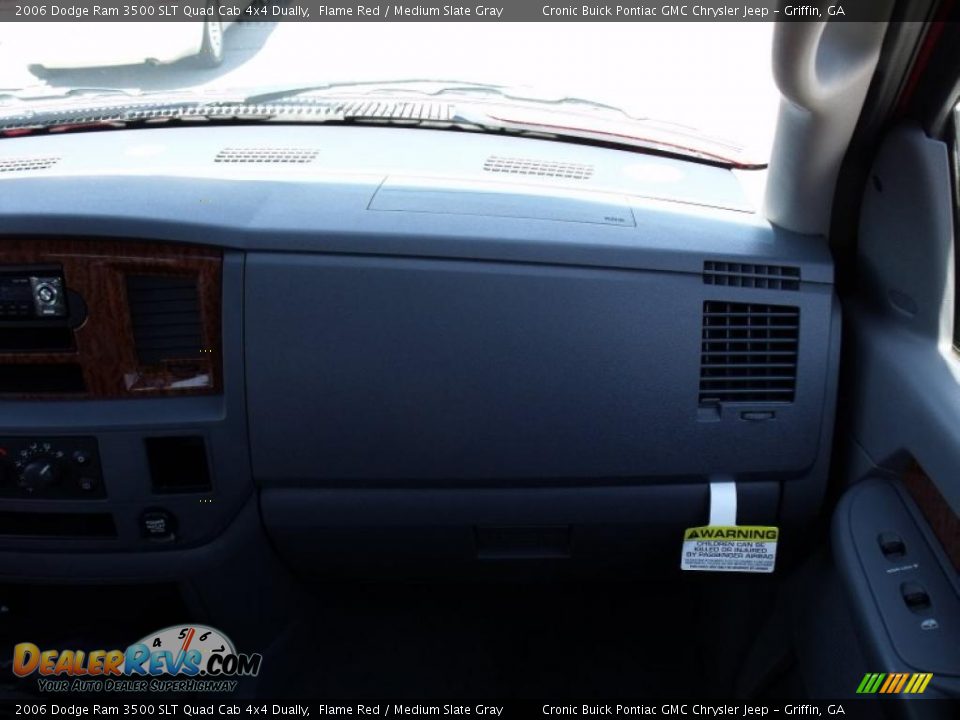 2006 Dodge Ram 3500 SLT Quad Cab 4x4 Dually Flame Red / Medium Slate Gray Photo #17