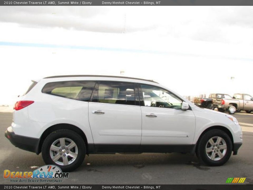 2010 Chevrolet Traverse LT AWD Summit White / Ebony Photo #10