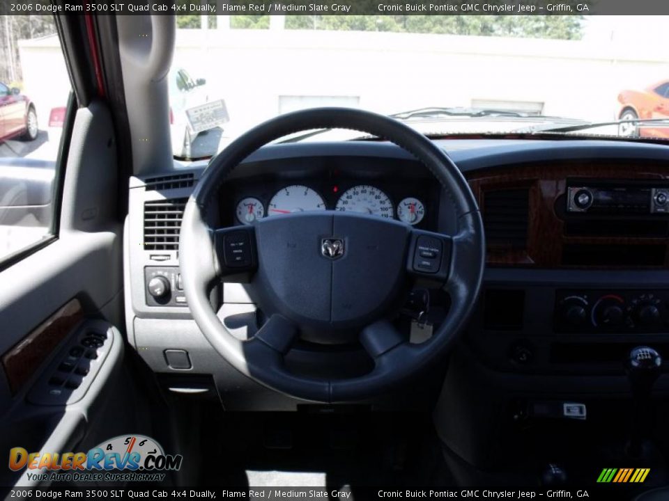2006 Dodge Ram 3500 SLT Quad Cab 4x4 Dually Flame Red / Medium Slate Gray Photo #19