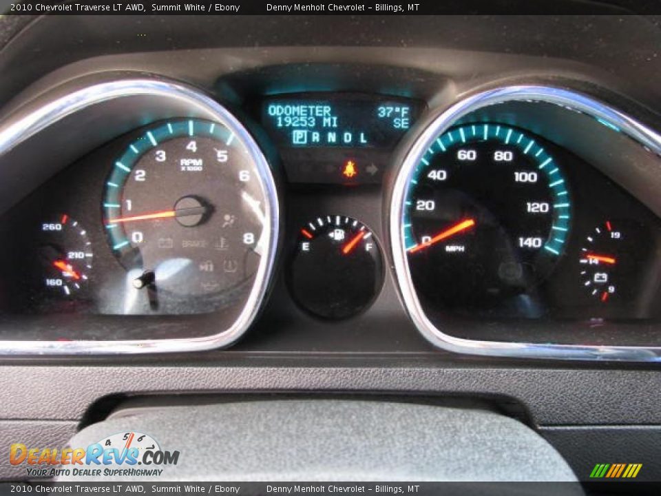 2010 Chevrolet Traverse LT AWD Summit White / Ebony Photo #12