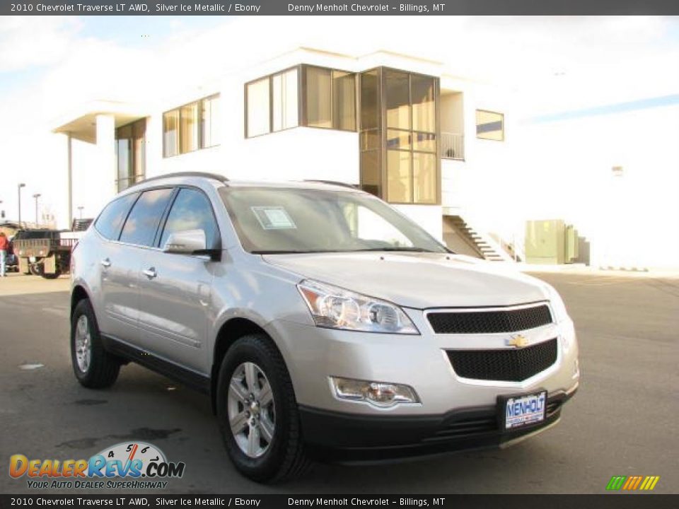 2010 Chevrolet Traverse LT AWD Silver Ice Metallic / Ebony Photo #2