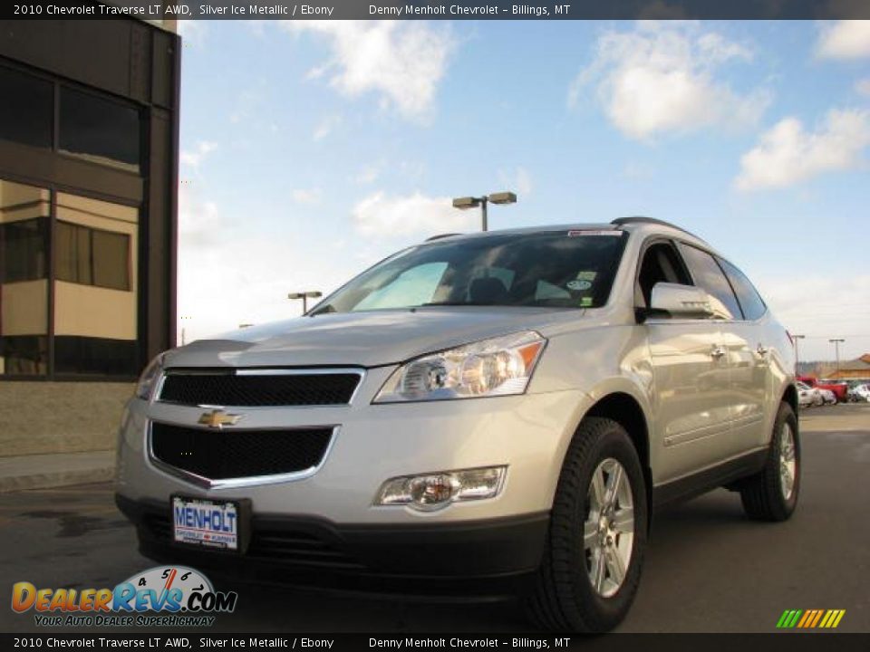 2010 Chevrolet Traverse LT AWD Silver Ice Metallic / Ebony Photo #3