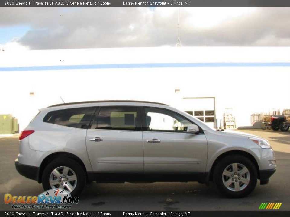 2010 Chevrolet Traverse LT AWD Silver Ice Metallic / Ebony Photo #10