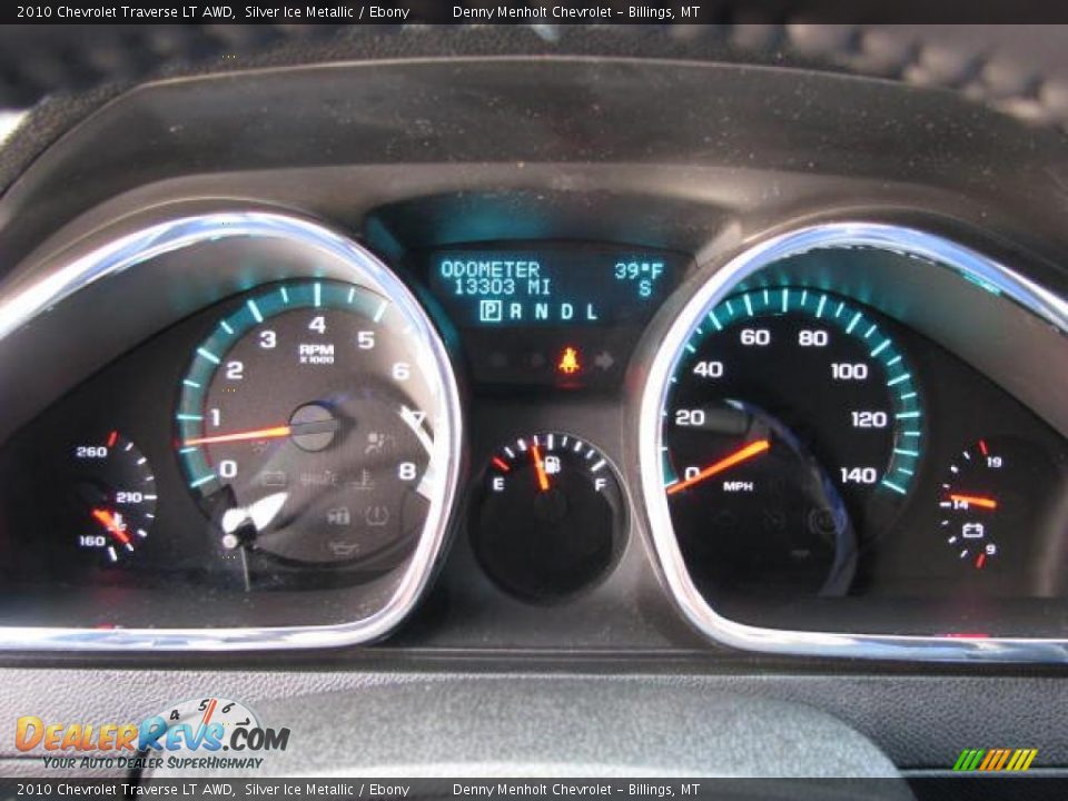 2010 Chevrolet Traverse LT AWD Silver Ice Metallic / Ebony Photo #14