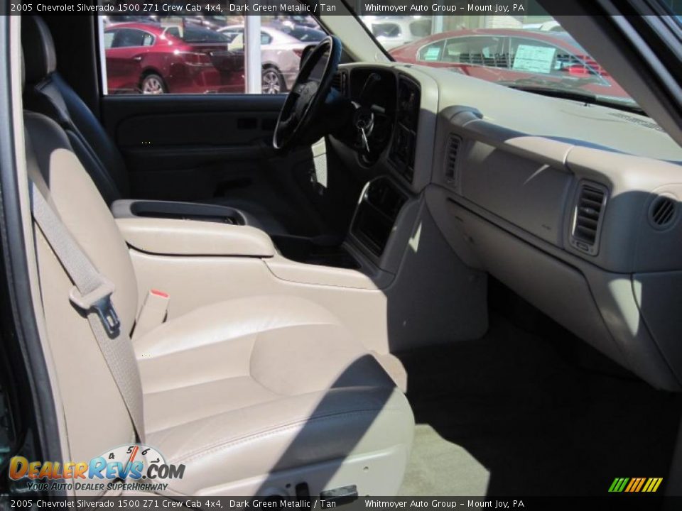 2005 Chevrolet Silverado 1500 Z71 Crew Cab 4x4 Dark Green Metallic / Tan Photo #5
