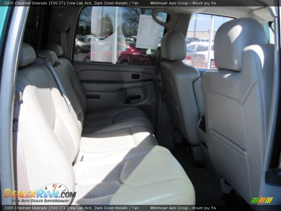 2005 Chevrolet Silverado 1500 Z71 Crew Cab 4x4 Dark Green Metallic / Tan Photo #6