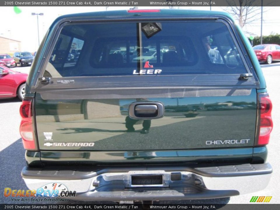 2005 Chevrolet Silverado 1500 Z71 Crew Cab 4x4 Dark Green Metallic / Tan Photo #8