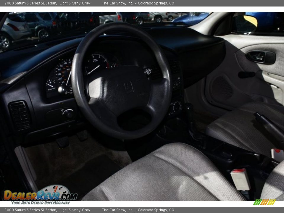 2000 Saturn S Series SL Sedan Light Silver / Gray Photo #7