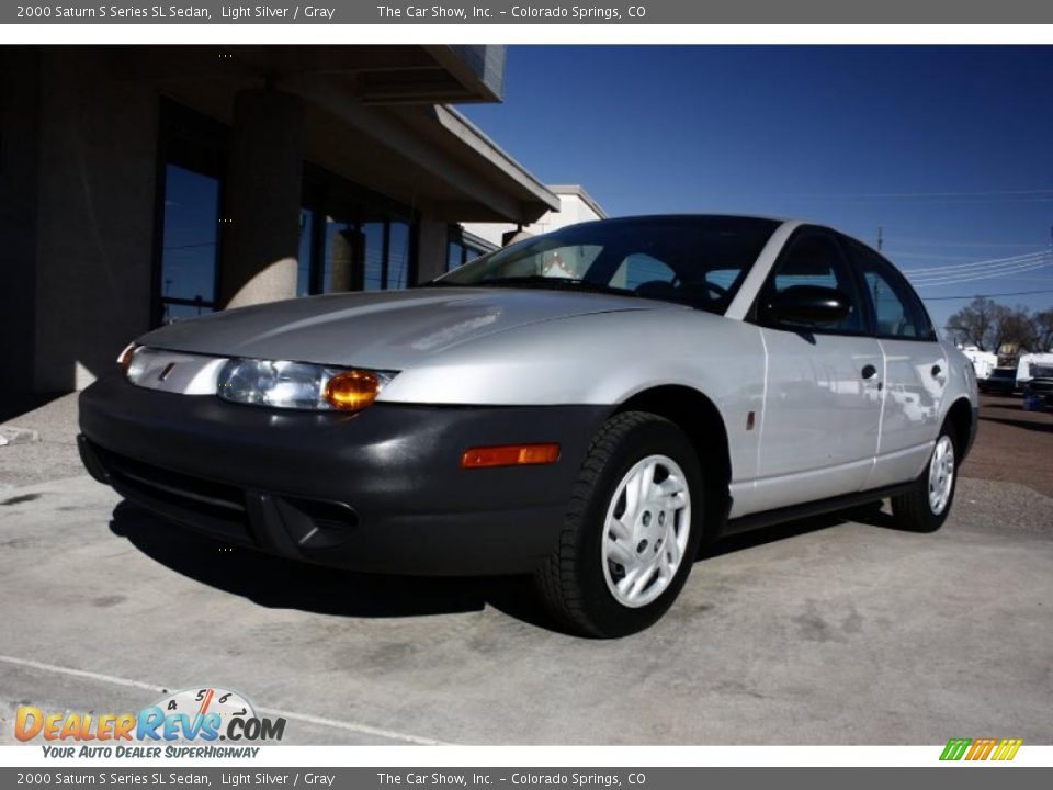 2000 Saturn S Series SL Sedan Light Silver / Gray Photo #14