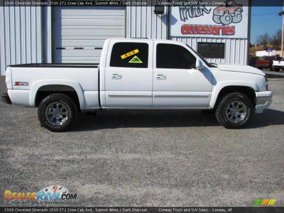 2006 Chevrolet Silverado 1500 Z71 Crew Cab 4x4 Summit White / Dark Charcoal Photo #8