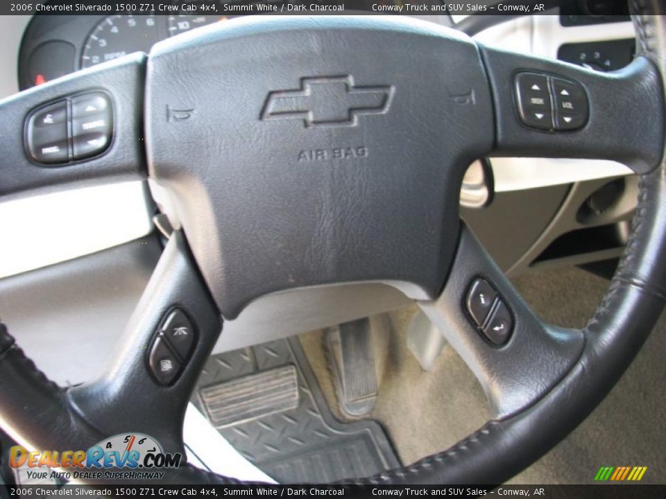 2006 Chevrolet Silverado 1500 Z71 Crew Cab 4x4 Summit White / Dark Charcoal Photo #15