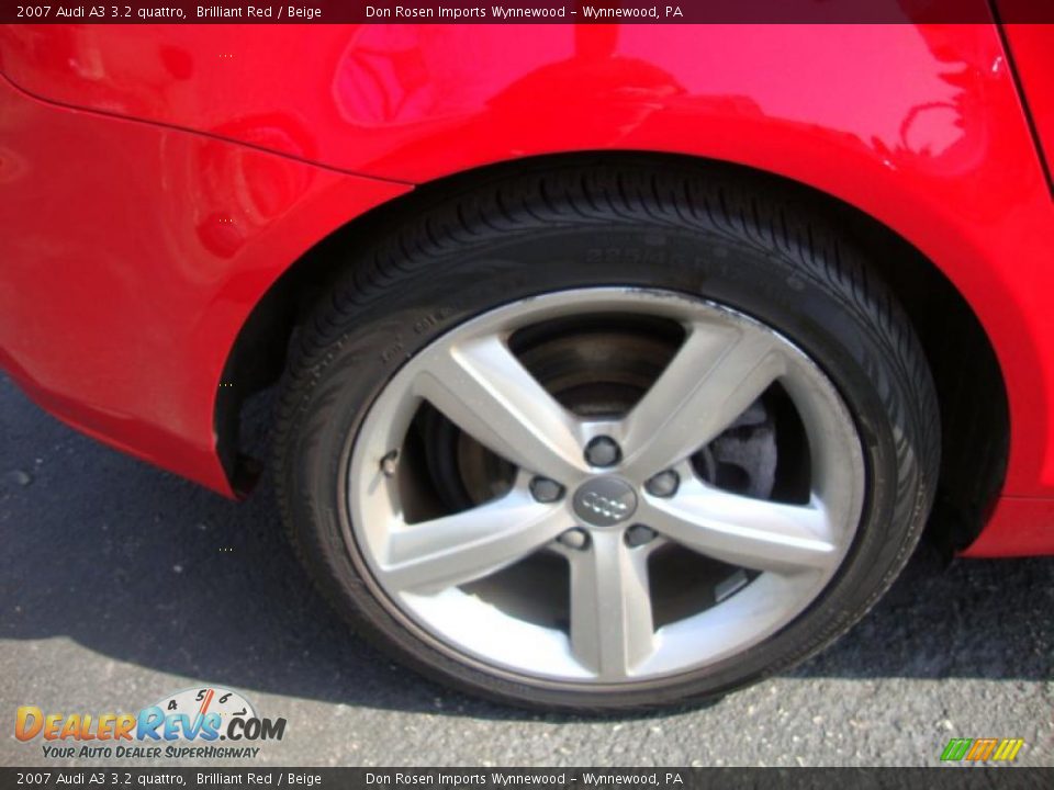 2007 Audi A3 3.2 quattro Brilliant Red / Beige Photo #24