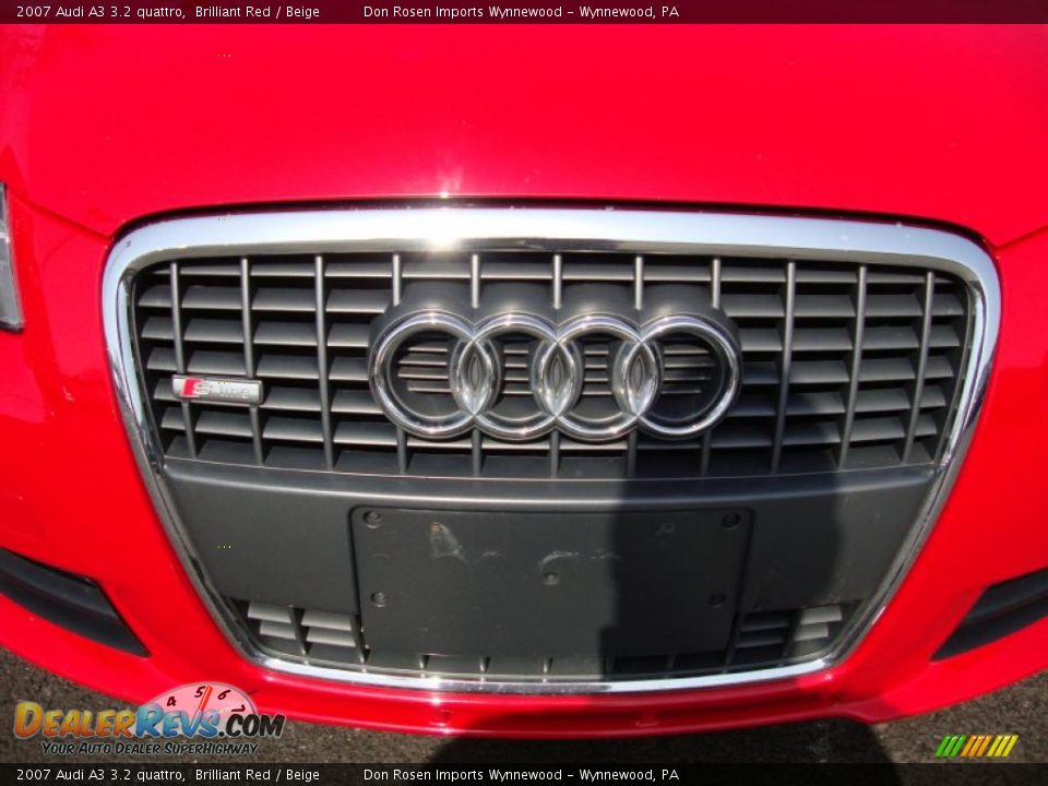 2007 Audi A3 3.2 quattro Brilliant Red / Beige Photo #33