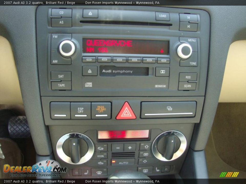 2007 Audi A3 3.2 quattro Brilliant Red / Beige Photo #34