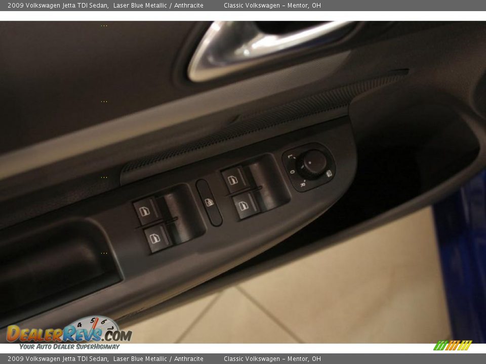 2009 Volkswagen Jetta TDI Sedan Laser Blue Metallic / Anthracite Photo #9