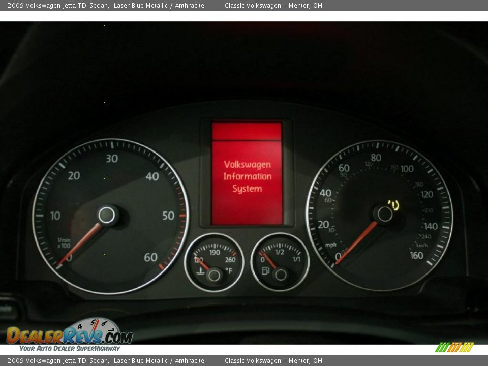 2009 Volkswagen Jetta TDI Sedan Laser Blue Metallic / Anthracite Photo #15
