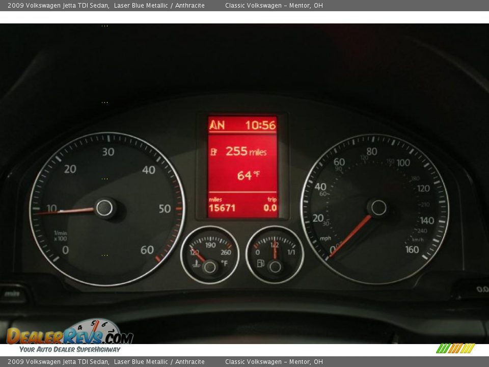 2009 Volkswagen Jetta TDI Sedan Laser Blue Metallic / Anthracite Photo #16