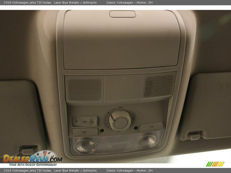 2009 Volkswagen Jetta TDI Sedan Laser Blue Metallic / Anthracite Photo #17
