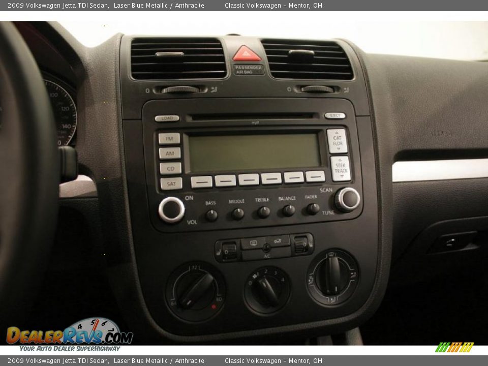2009 Volkswagen Jetta TDI Sedan Laser Blue Metallic / Anthracite Photo #18