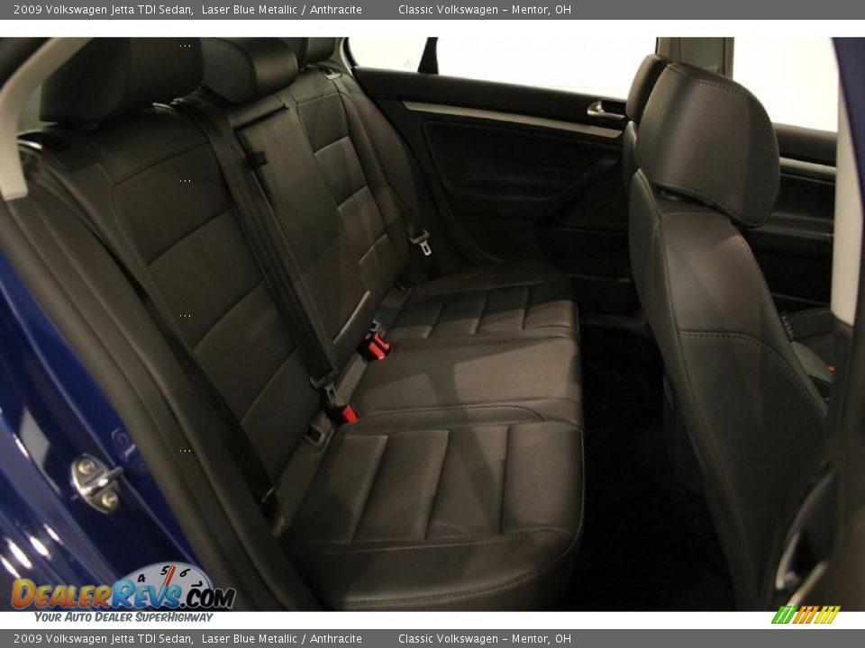 2009 Volkswagen Jetta TDI Sedan Laser Blue Metallic / Anthracite Photo #22