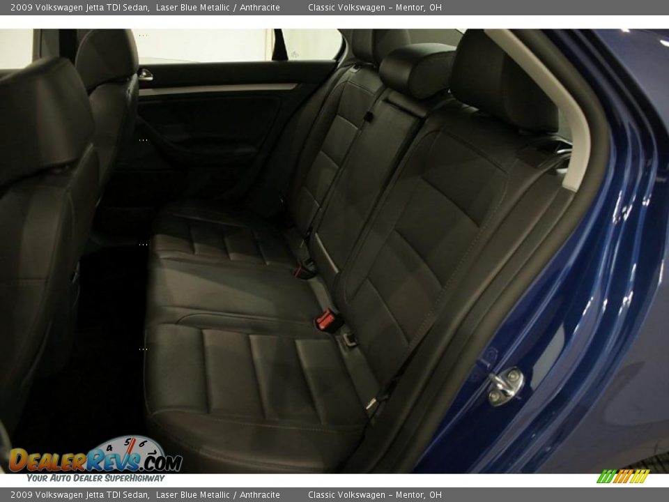 2009 Volkswagen Jetta TDI Sedan Laser Blue Metallic / Anthracite Photo #23