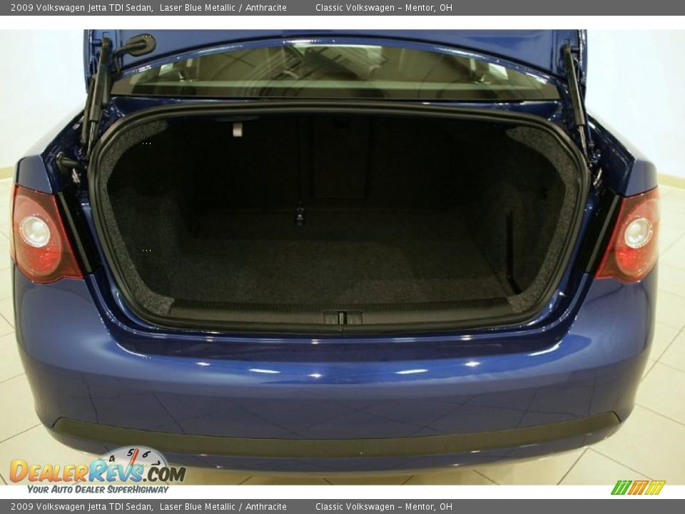 2009 Volkswagen Jetta TDI Sedan Laser Blue Metallic / Anthracite Photo #25