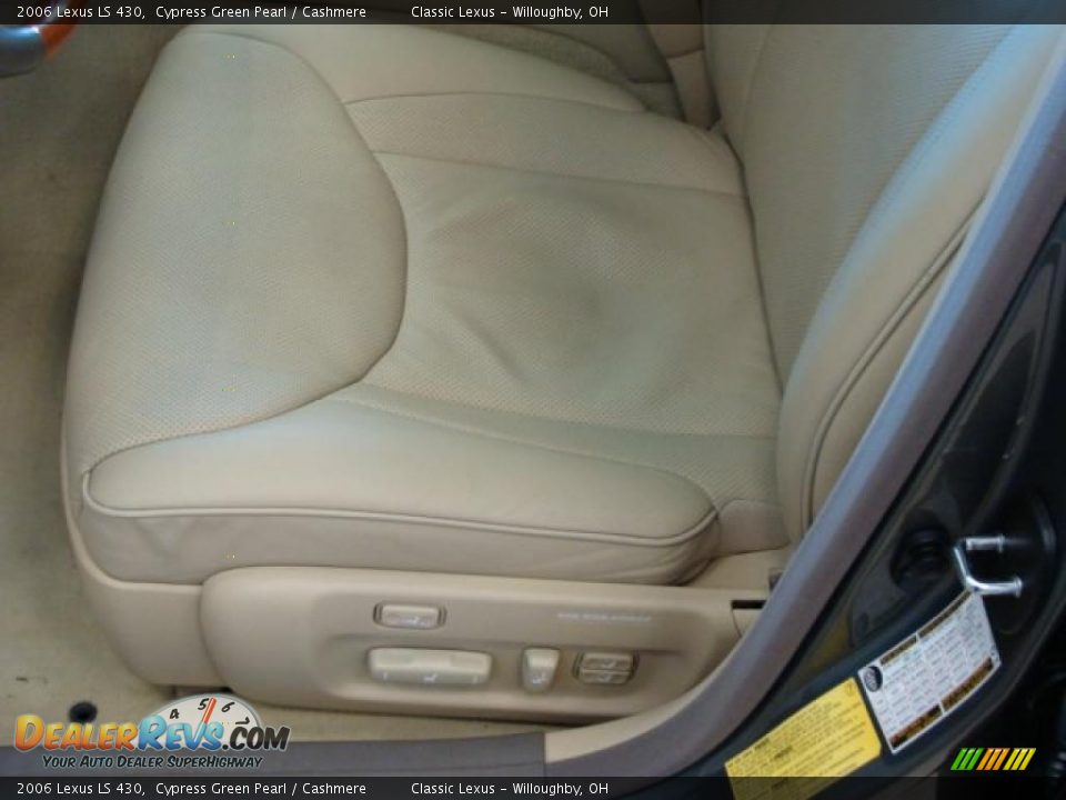 2006 Lexus LS 430 Cypress Green Pearl / Cashmere Photo #9
