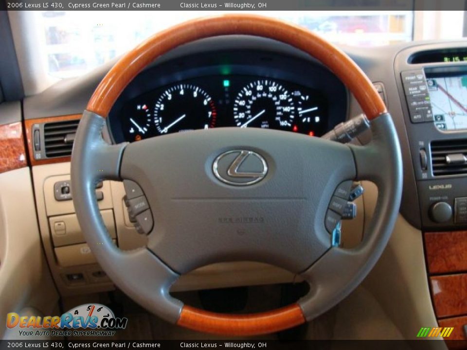2006 Lexus LS 430 Cypress Green Pearl / Cashmere Photo #13