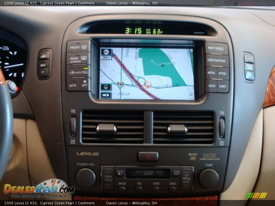 2006 Lexus LS 430 Cypress Green Pearl / Cashmere Photo #15