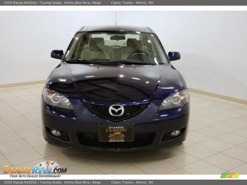 2009 Mazda MAZDA3 i Touring Sedan Stormy Blue Mica / Beige Photo #2