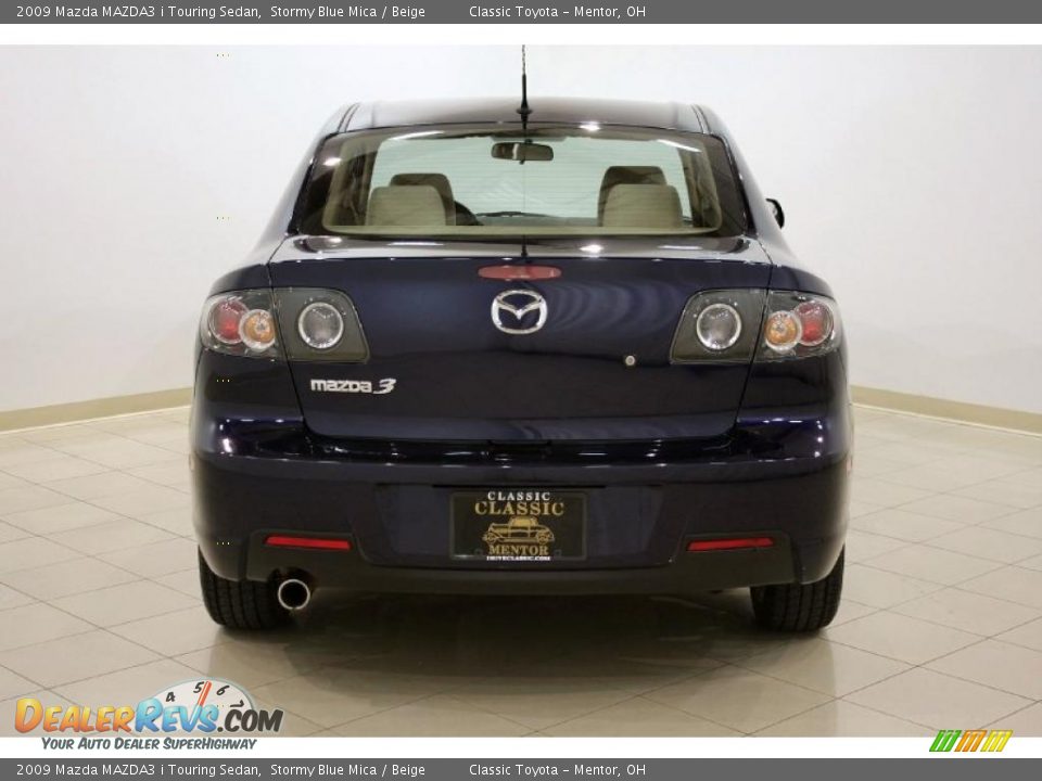 2009 Mazda MAZDA3 i Touring Sedan Stormy Blue Mica / Beige Photo #6