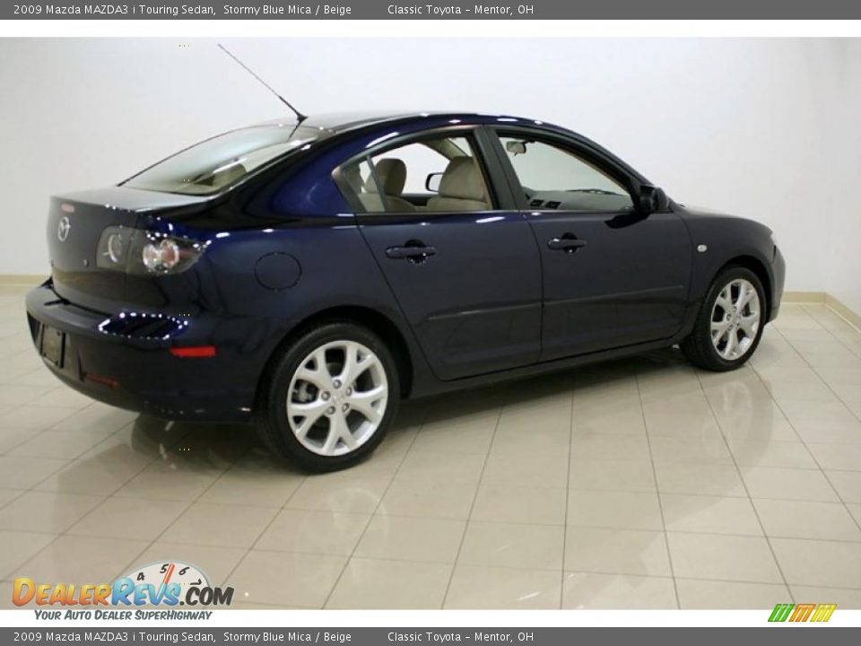 2009 Mazda MAZDA3 i Touring Sedan Stormy Blue Mica / Beige Photo #7