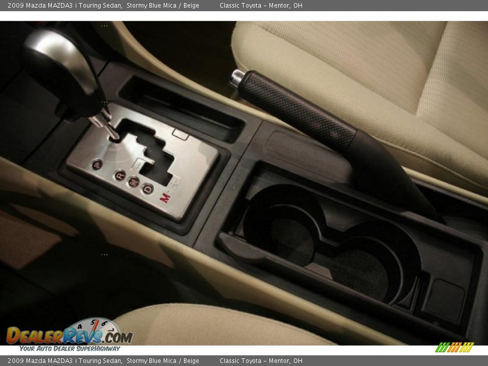 2009 Mazda MAZDA3 i Touring Sedan Stormy Blue Mica / Beige Photo #15
