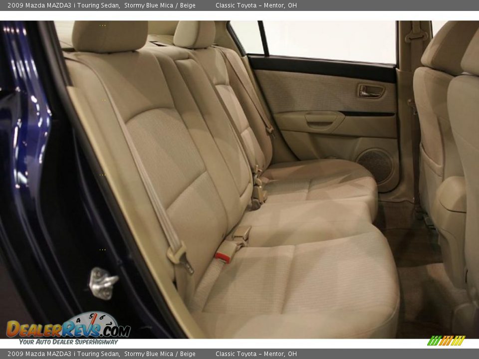 2009 Mazda MAZDA3 i Touring Sedan Stormy Blue Mica / Beige Photo #19