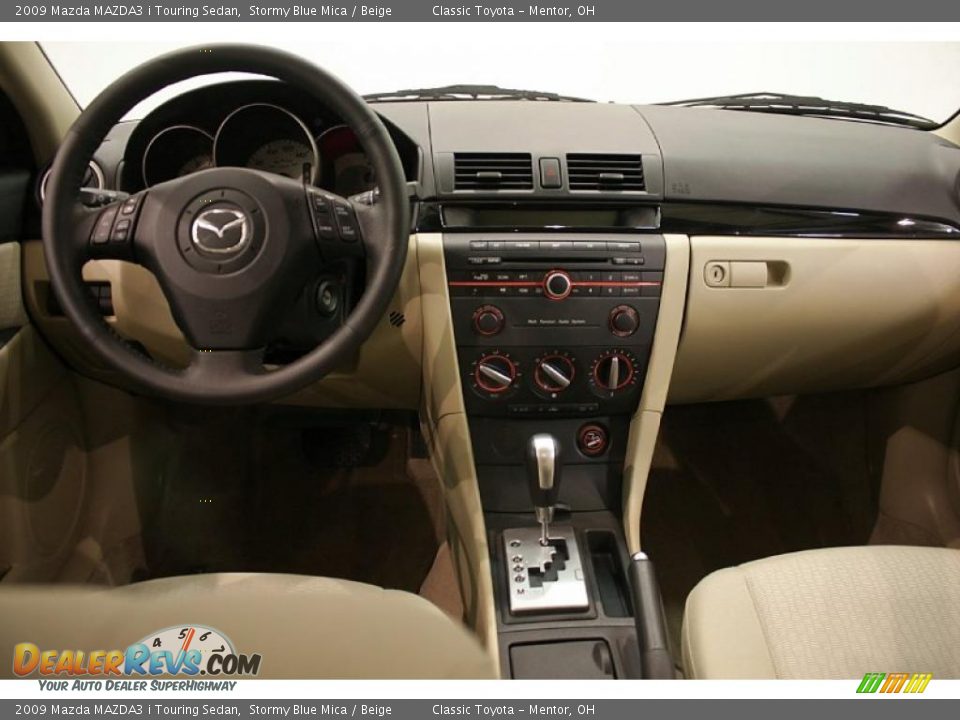 2009 Mazda MAZDA3 i Touring Sedan Stormy Blue Mica / Beige Photo #21
