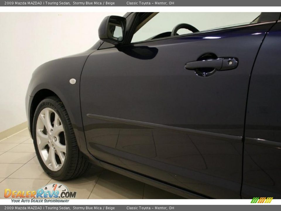 2009 Mazda MAZDA3 i Touring Sedan Stormy Blue Mica / Beige Photo #24