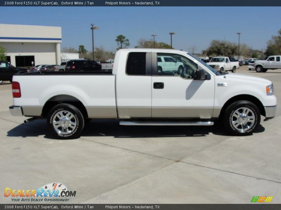 2008 Ford F150 XLT SuperCab Oxford White / Tan Photo #2