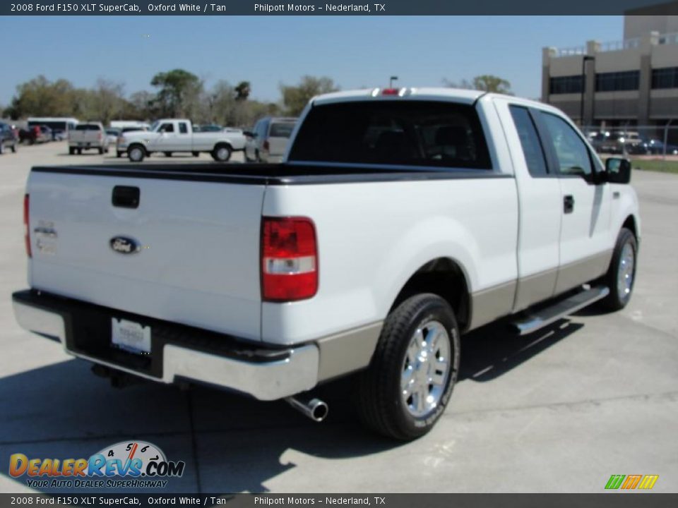 2008 Ford F150 XLT SuperCab Oxford White / Tan Photo #3