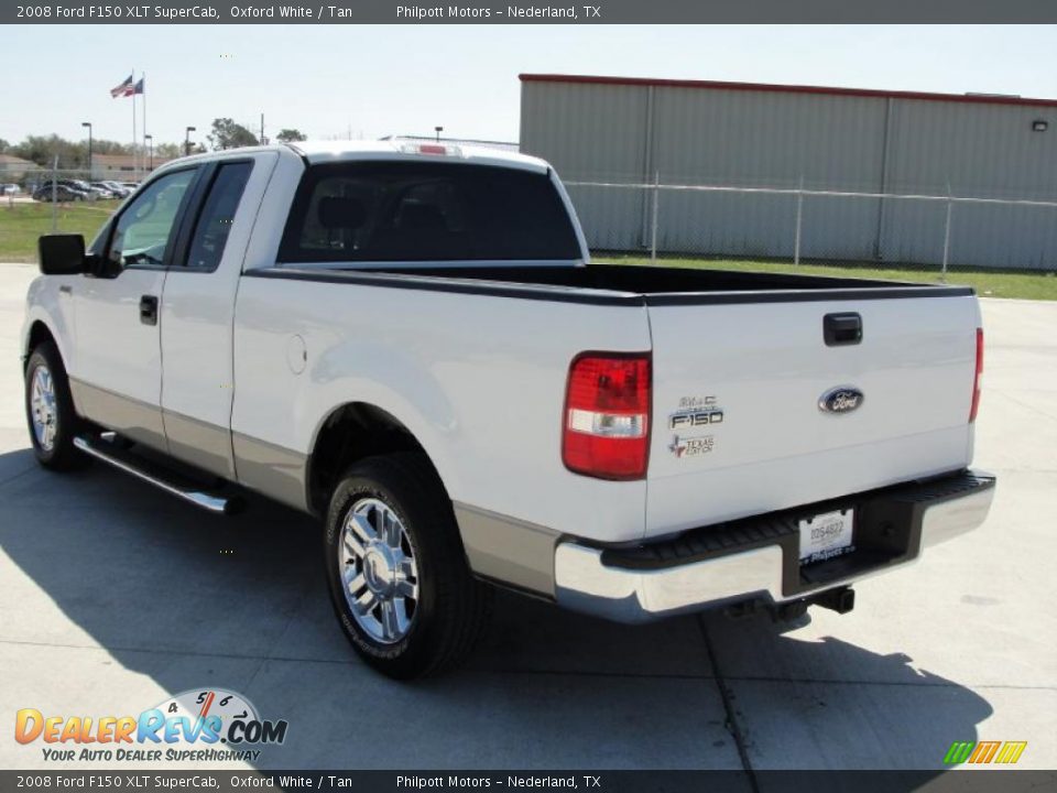 2008 Ford F150 XLT SuperCab Oxford White / Tan Photo #5